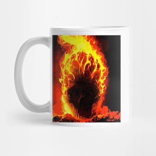 SKULL ON FIRE Mug